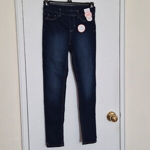 Wonder Nation Girl's Jeggings Dark Blue Stretch Size L(10-12)